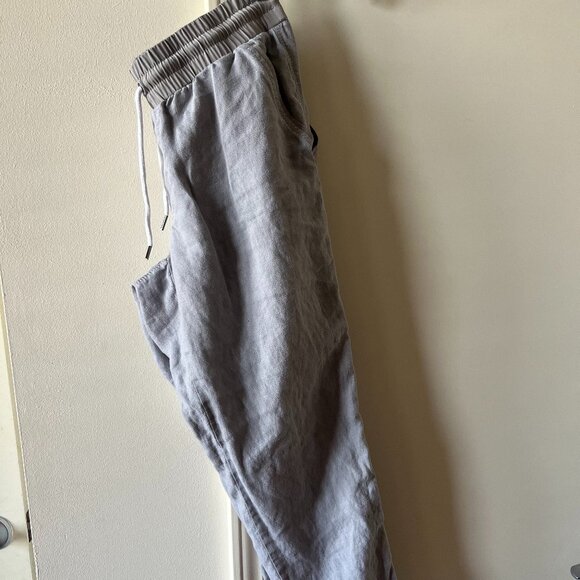 Athleta Women’s Linen Pull-On Jogger Pants Light Gray Size 4 - Picture 11 of 11